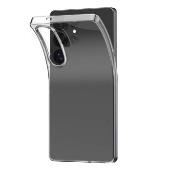 Puro Silicone tok Samsung Galaxy S25 Ultra - átlátszó kép