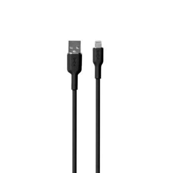 Puro Soft USB-A - Lightning kábel 150cm - fekete kép
