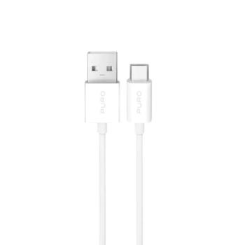 Puro USB-A - Type-C kábel 10W 2m - fehér kép