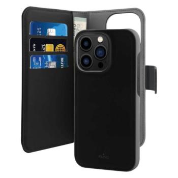 Puro Wallet Detachable MagSafe-kompatibilis könyvtok iPhone 14 Pro Max - fekete kép