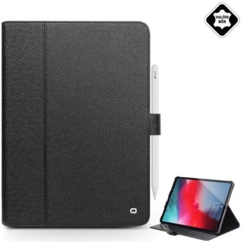 QIALINO tok álló, valódi bőr (aktív FLIP, oldalra nyíló, asztali tartó funkció, Apple Pencil tartó) FEKETE Apple IPAD Pro 11 (2018) kép