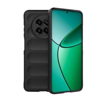 Realme 12x, Szilikon tok, közepesen ütésálló, 3D minta, fekete kép
