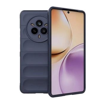 Realme 14 Pro, Szilikon tok, közepesen ütésálló, 3D minta, sötétkék kép