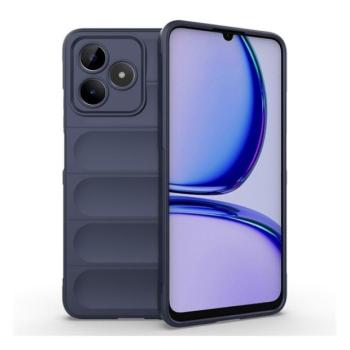 Realme C53 / Narzo N53, Szilikon tok, közepesen ütésálló, 3D minta, sötétkék kép