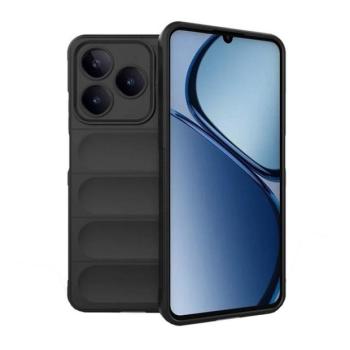 Realme C63 4G, Szilikon tok, közepesen ütésálló, 3D minta, fekete kép