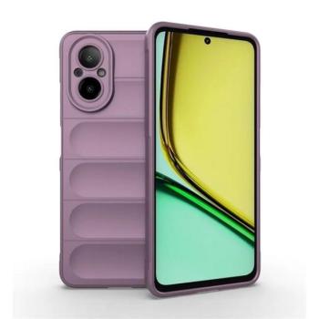 Realme C67 4G, Szilikon tok, közepesen ütésálló, 3D minta, lila kép