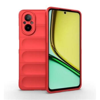 Realme C67 4G, Szilikon tok, közepesen ütésálló, 3D minta, piros kép