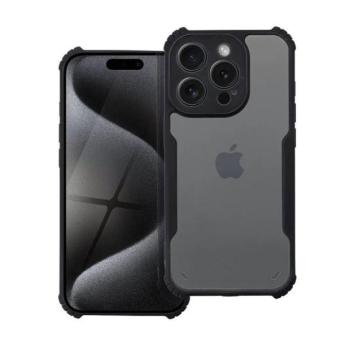 Realme C67 4G, Szilikon tok, közepesen ütésálló, légpárnás sarok, akril hátlap, Anti-Drop Case, átlátszó/fekete kép