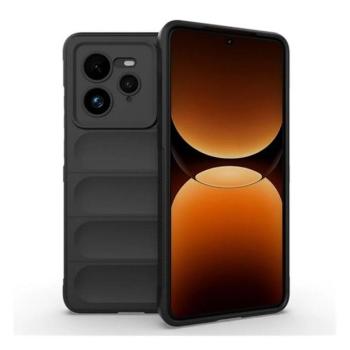 Realme GT7 Pro, Szilikon tok, közepesen ütésálló, 3D minta, fekete kép
