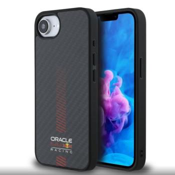 Red Bull Carbon Powerbar Apple iPhone 17e / iPhone 16e MagSafe tok, fekete kép