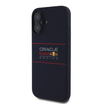 Red Bull Horizontal Logo iPhone 16 Plus szilikon MagSafe tok, tengerészkék kép