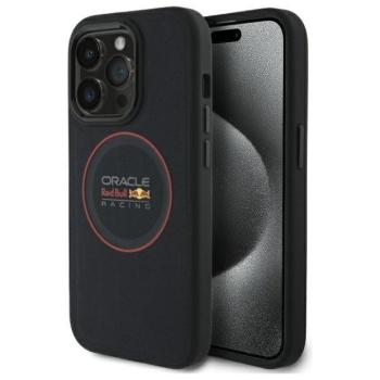 Red Bull RBHMP14L24PUILVR Leather Red Ring MagSafe-kompatibilis tok iPhone 14 Pro - sötétkék kép