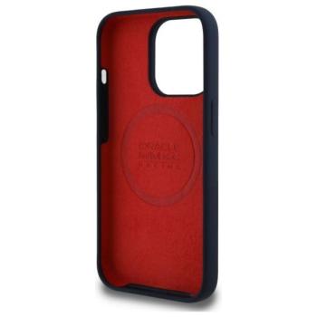 Red Bull RBHMP14L24SIILVR Silicone Red Ring MagSafe-kompatibilis tok iPhone 14 Pro - sötétkék kép