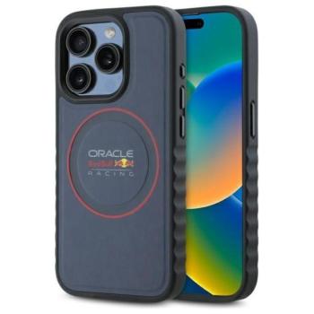 Red Bull RBHMP15L24PUILVR Leather Red Ring MagSafe-kompatibilis tok iPhone 15 Pro - sötétkék kép