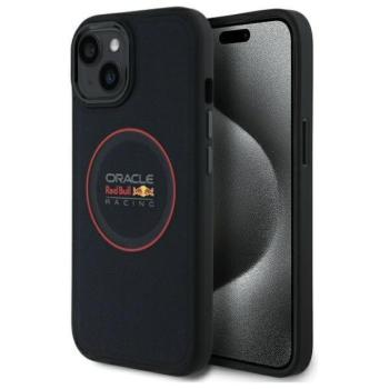 Red Bull RBHMP15S24PUILVR Leather Red Ring MagSafe-kompatibilis tok iPhone 15 - sötétkék kép