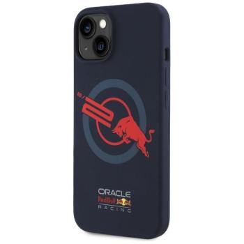 Red Bull RBHMP15X24SIOLVR Silicone ORBR20 Logo Red Lining MagSafe-kompatibilis tok iPhone 15 Pro Max - tengerészkék kép