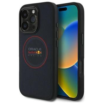 Red Bull RBHMP16X24PUILVR Leather Red Ring MagSafe-kompatibilis tok iPhone 16 Pro Max - sötétkék kép