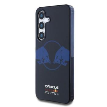 Red Bull RBHMS25S24HIDBV Magnetic IML Transparent PC Two Bulls MagSafe-kompatibilis tok Samsung Galaxy S25 - tengerészkék kép