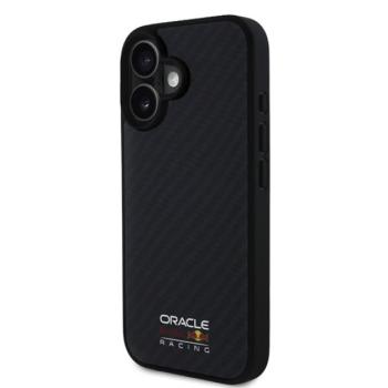 Red Bull Shiny Logo iPhone 16 Carbon Magsafe tok, fekete kép