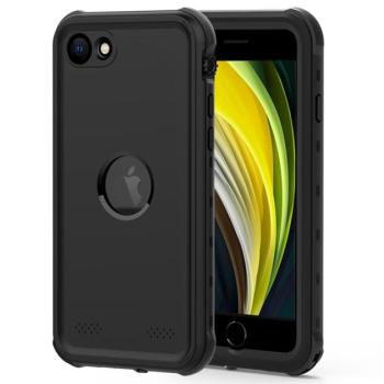 REDPEPPER vízhatlan / vízálló tok, AQUA (2 méterig, IP68, közepesen ütésálló, légpárnás sarok, logó kivágás) FEKETE Apple iPhone SE 2 (2020), Apple iPhone SE 3 (2022) kép