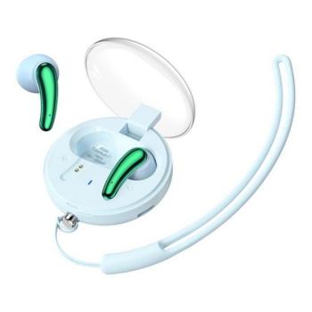 REMAX CLEARBUDS bluetooth fülhallgató SZTEREO (v5.3, TWS, mikrofon, zajszűrő + töltőtok) VILÁGOSKÉK kép