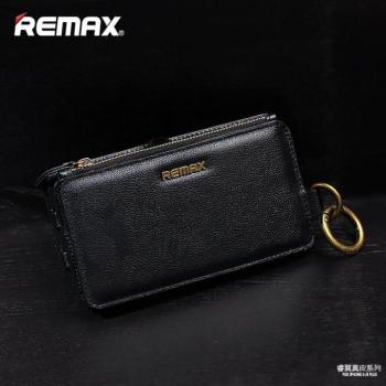 Remax fekete bőr pénztárca tok iPhone 6 6S (4,7&quot;) kép