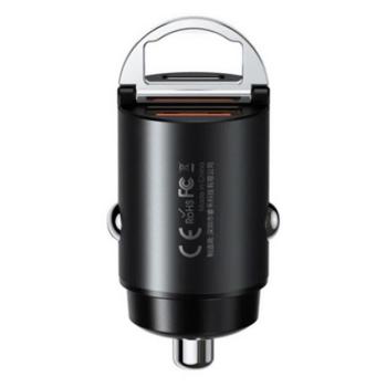 REMAX MINI autós töltő USB aljzat / Type-C aljzat (5V / 3A, 30W, PD gyorstöltés támogatás) FEKETE Xiaomi Poco F5 Pro, Gigaset GL390, LG K3 (K100), Nokia 1.3, Samsung SGH-M100, Motorola E1000, X kép