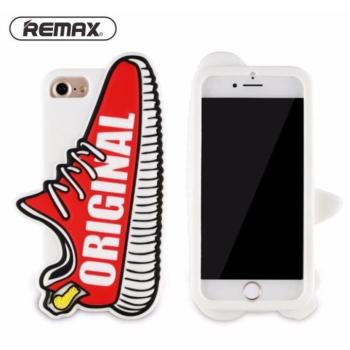 Remax RM-1646 iPhone 7 Plus / 8 Plus (5,5&quot;) piros cipő alakú szilikon hátlap tok kép