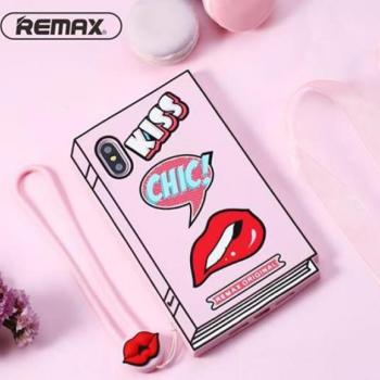 Remax RM-1646 iPhone X XS (5,8&quot;) rózsaszín szilikon hátlap tok kép
