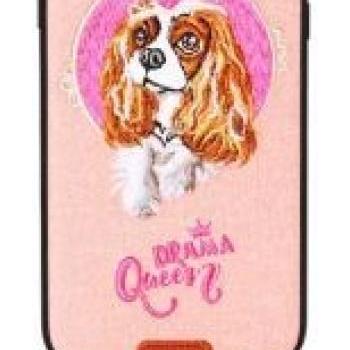 Remax RM-1647 iPhone X XS (5,8&quot;) rózsaszín kutyás hátlap tok &quot;Drama Queen&quot; kép