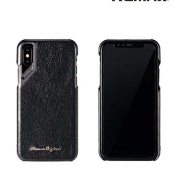 Remax RM-1652 iPhone X XS (5,8&quot;) fekete műbőr hátlap tok kép