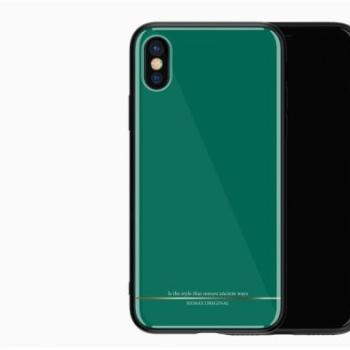 Remax RM-1653 iPhone X / XS (5,8&quot;) zöld fényes hátlap tok kép