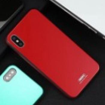 Remax RM-1665 iPhone X / XS (5,8&quot;) piros fényes hátlap tok kép