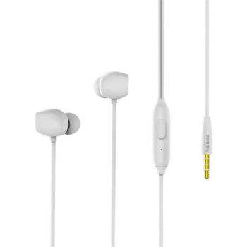 REMAX RM-550 fülhallgató SZTEREO (3.5mm jack, mikrofon, felvevő gomb) FEHÉR kép