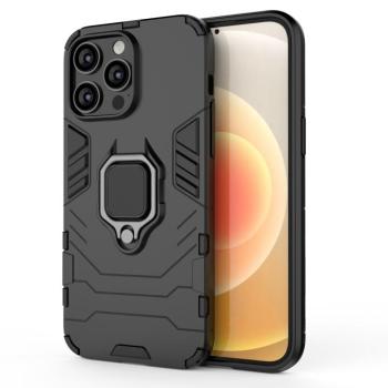 Ring Armor tok iPhone 14 Pro Max Armor tok mágneses tartó gyűrű fekete kép