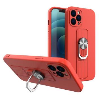 Ring szilikon tok Samsung Galaxy S21 + 5G (S21 Plus 5G) piros kép