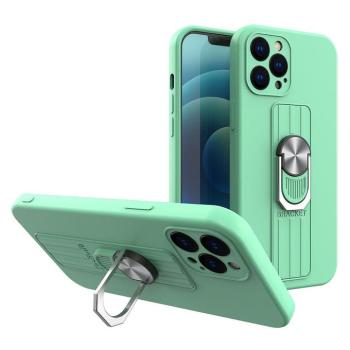 Ring tok szilikon tok iPhone 13 mini menta kép