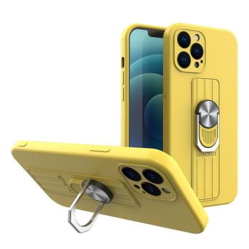 Ring tok szilikon tok iPhone 13 mini sárga kép