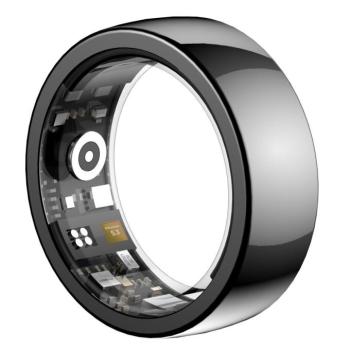 Riversong Trinity okosgyűrű SR01 7-es méret (belső átmérő 17mm) - fekete kép