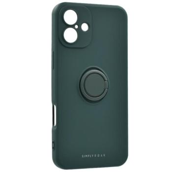 ROAR AMBER szilikon telefonvédő (tartógyűrű, mágneses, kameravédő) SÖTÉTZÖLD Apple iPhone 16 Plus kép