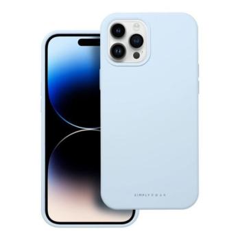 Roar Apple iPhone 12 Pro Max prémium szilikon tok velúr béléssel, világoskék kép