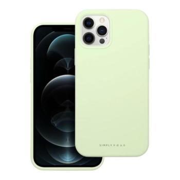 Roar Apple iPhone 12 Pro prémium szilikon tok velúr béléssel, világoszöld kép