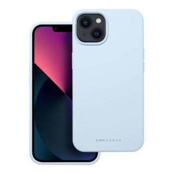 Roar Apple iPhone 13 prémium szilikon tok velúr béléssel, világoskék kép