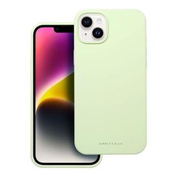 Roar Apple iPhone 14 Plus prémium szilikon tok velúr béléssel, világoszöld kép