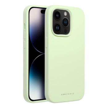 Roar Apple iPhone 16 Plus prémium szilikon tok velúr béléssel, világoszöld kép