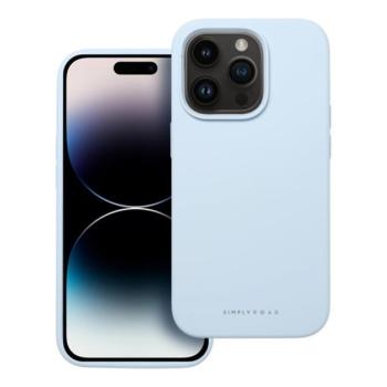 Roar Apple iPhone 16 prémium szilikon tok velúr béléssel, világoskék kép