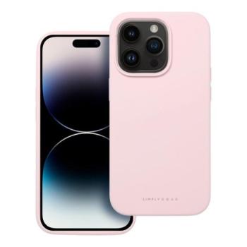 Roar Apple iPhone 16 Pro Max prémium szilikon tok velúr béléssel, világosrózsaszín kép
