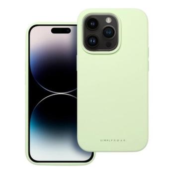 Roar Apple iPhone 16 Pro prémium szilikon tok velúr béléssel, világoszöld kép