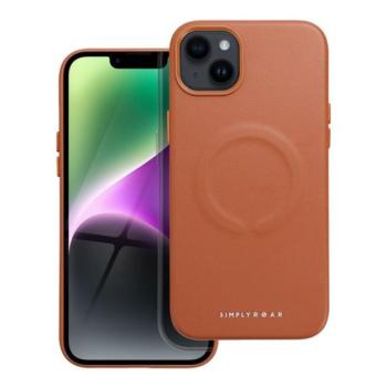 Roar Leather Magsafe iPhone 14 Plus eco bőr tok, barna kép