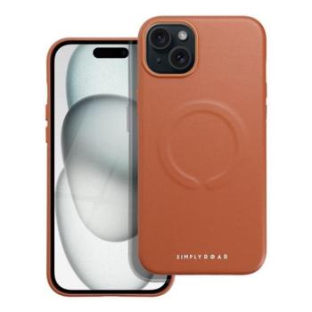 Roar Leather Magsafe iPhone 15 Plus eco bőr tok, barna kép